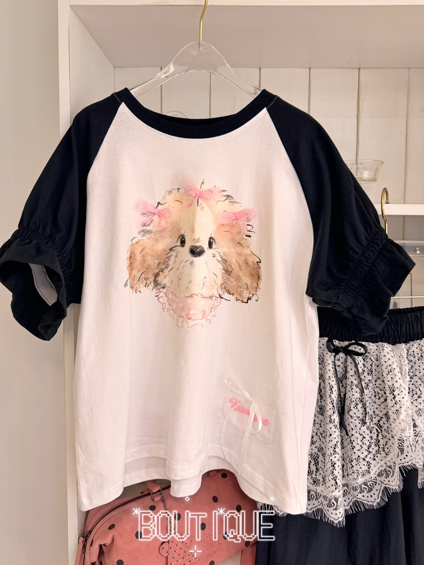 BOUTIQUE-L韓國直郵實拍女士新品熱賣職業休閑人氣時尚T恤BOUTIQUE-LT恤圖色1