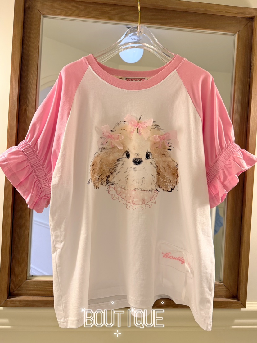 BOUTIQUE-L韓國直郵實拍女士新品熱賣職業休閑人氣時尚T恤BOUTIQUE-LT恤圖色2