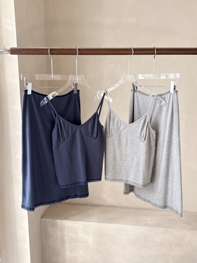 OURS韓國直郵女士新款職業熱賣人氣26春夏休閑吊帶背心鏤空OURS吊帶/背心