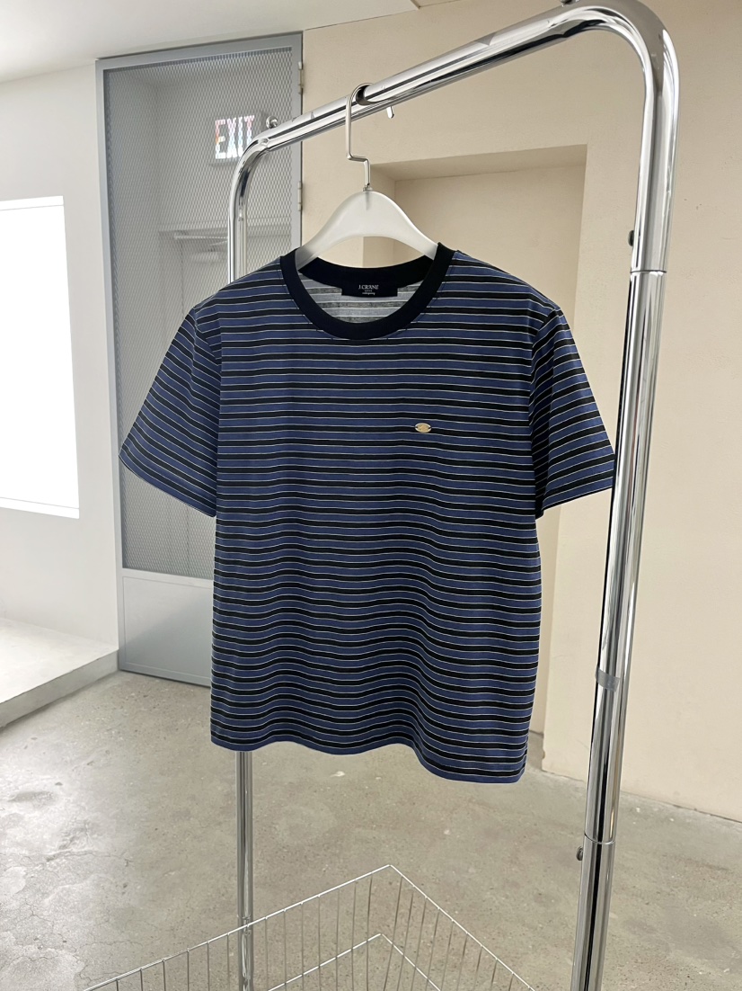 J CRANE-A韓國直郵實拍女裝新款休閑26春夏職業T恤條紋J CRANET恤圖色3