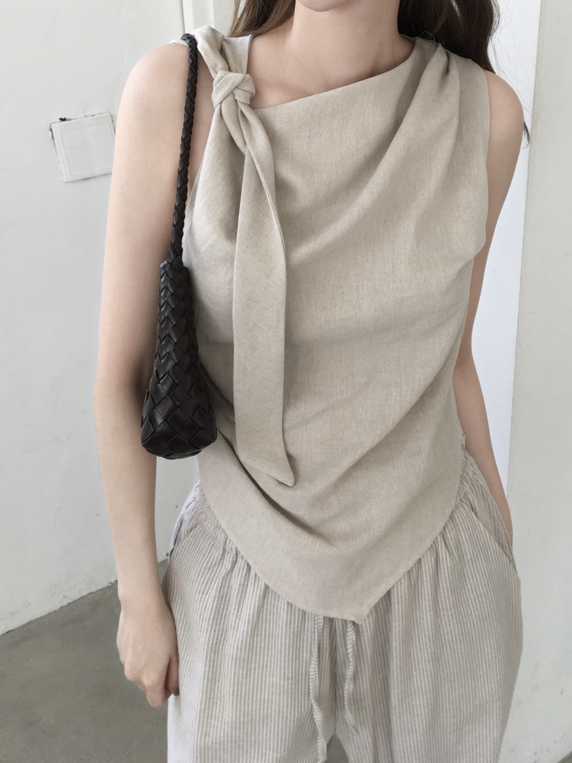 LEGACY韓國代購女士新款職業休閑26春夏時尚吊帶背心亞麻LEGACY吊帶/背心