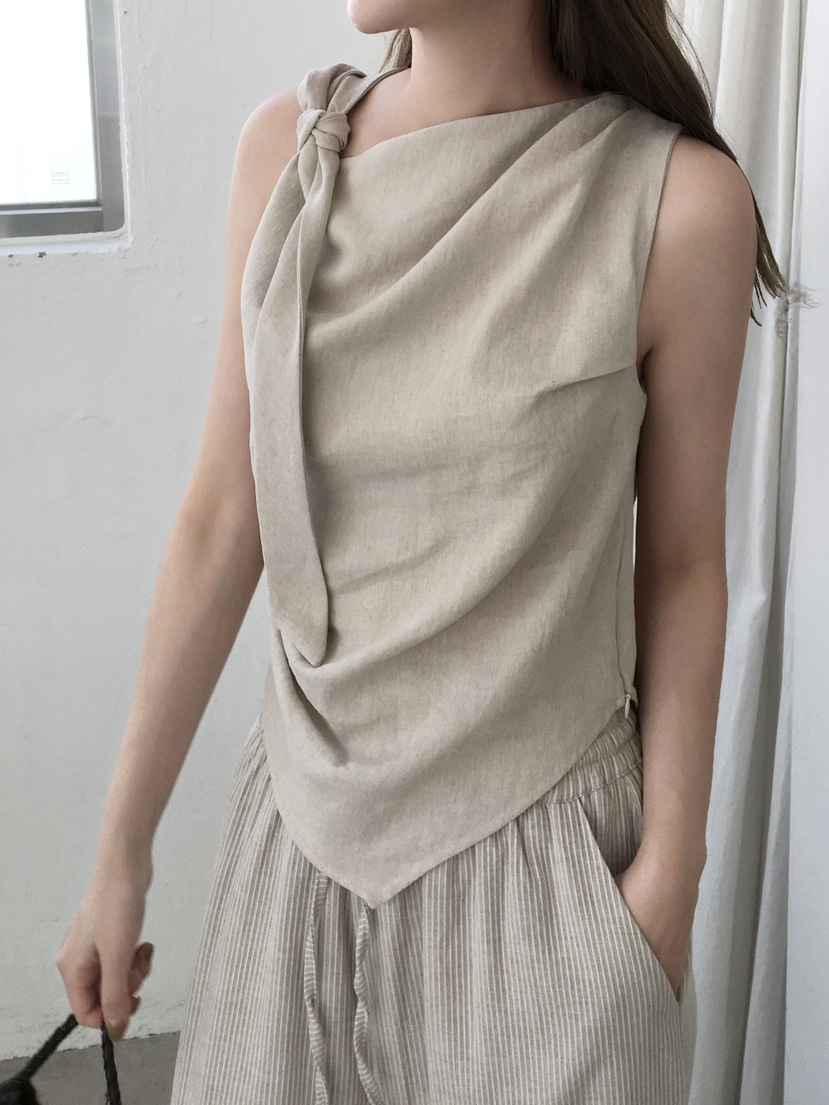 LEGACY韓國代購女士新款職業休閑26春夏時尚吊帶背心亞麻LEGACY吊帶/背心