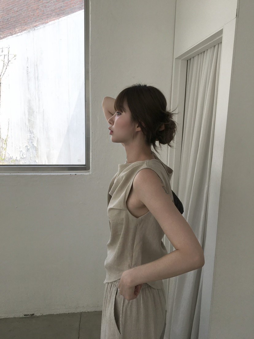 LEGACY韓國代購女士新款職業休閑26春夏時尚吊帶背心亞麻LEGACY吊帶/背心