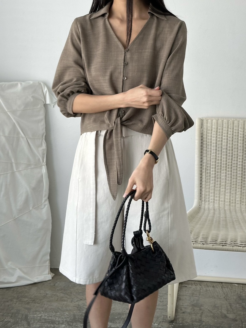 LE VASE韓國代購女裝新品26春夏人氣職業熱賣短褲含腰帶LE VASE短褲