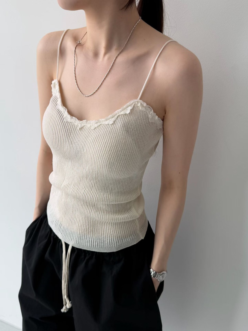 ARKIE/TAF韓國直郵實拍女裝新品休閑人氣熱賣吊帶背心蕾絲ARKIE/TAF吊帶/背心