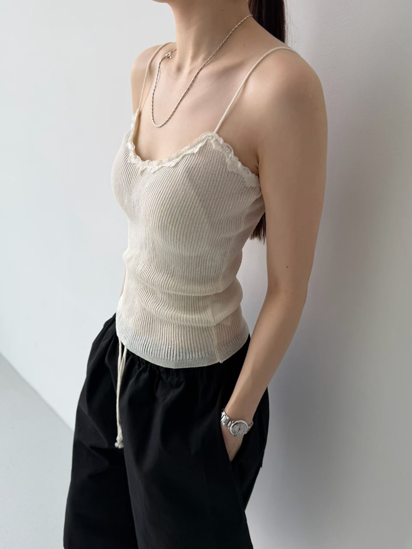 ARKIE/TAF韓國直郵實拍女裝新品休閑人氣熱賣吊帶背心蕾絲ARKIE/TAF吊帶/背心