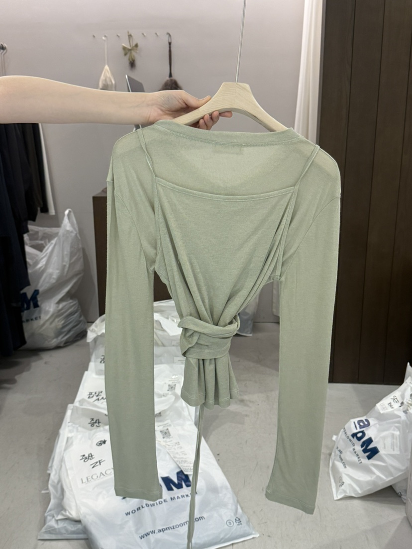 LEGACY韓國直郵女士新品休閑熱賣職業26春夏長袖T恤羊毛衫LEGACY長袖T恤