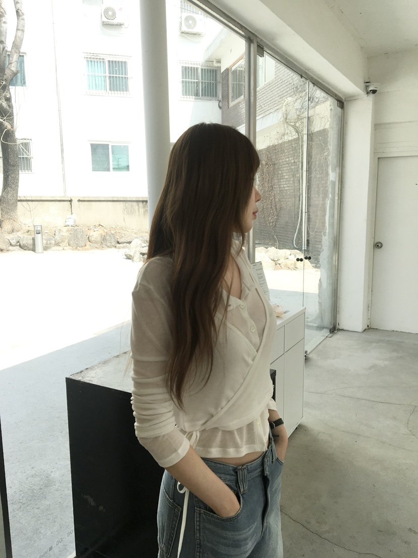 LEGACY韓國直郵女士新品休閑熱賣職業26春夏長袖T恤羊毛衫LEGACY長袖T恤