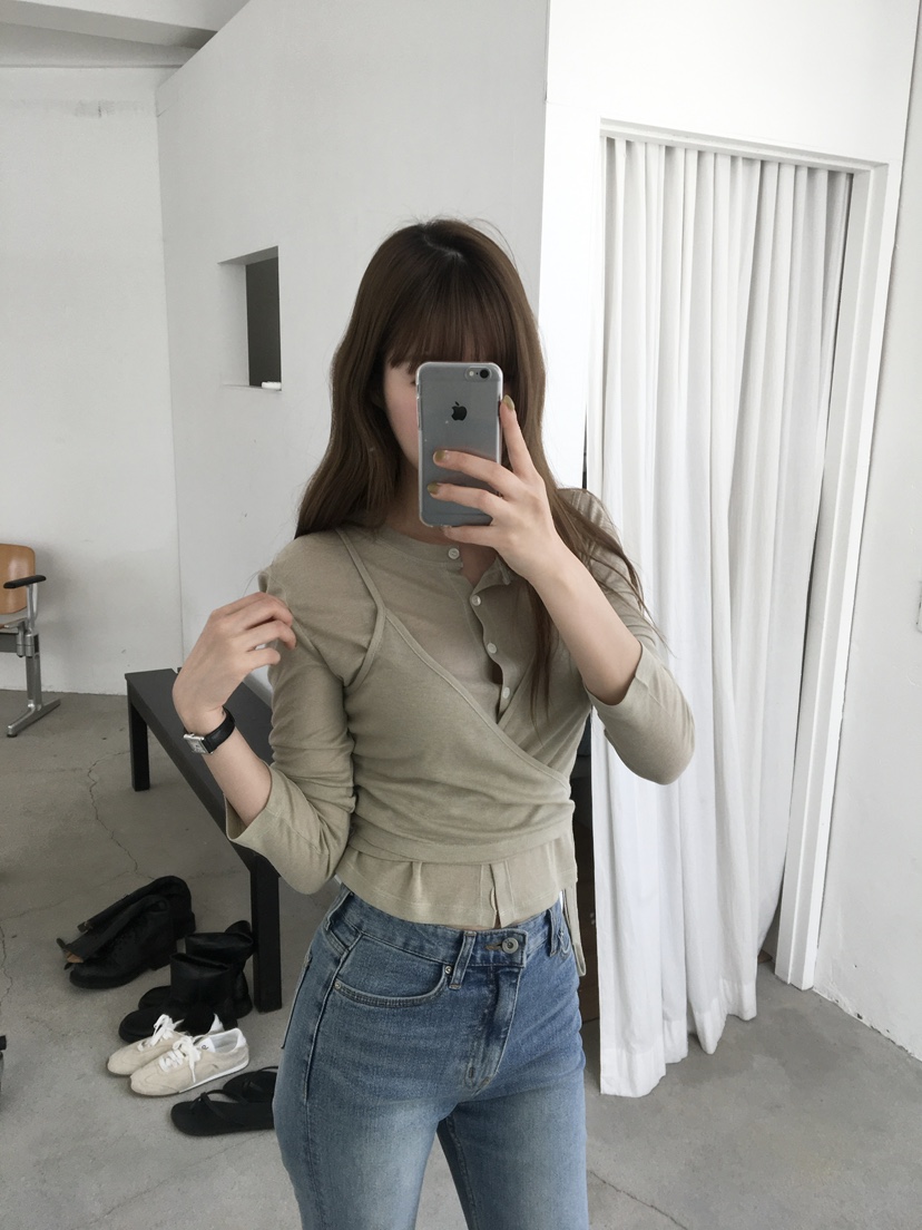 LEGACY韓國直郵女士新品休閑熱賣職業26春夏長袖T恤羊毛衫LEGACY長袖T恤