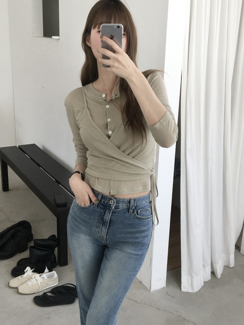 LEGACY韓國直郵女士新品休閑熱賣職業26春夏長袖T恤羊毛衫LEGACY長袖T恤