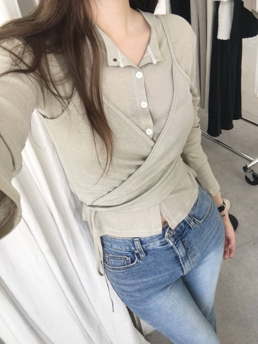 LEGACY韓國直郵女士新品休閑熱賣職業26春夏長袖T恤羊毛衫LEGACY長袖T恤