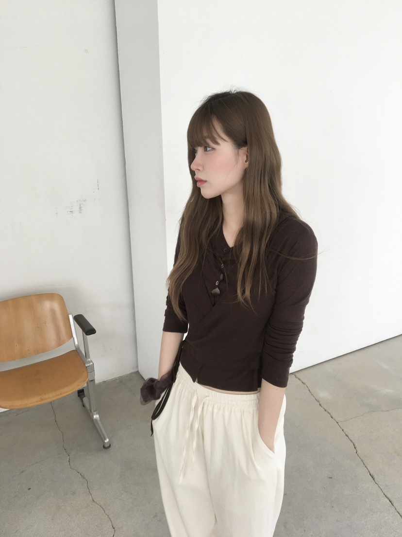 LEGACY韓國直郵女士新品休閑熱賣職業26春夏長袖T恤羊毛衫LEGACY長袖T恤