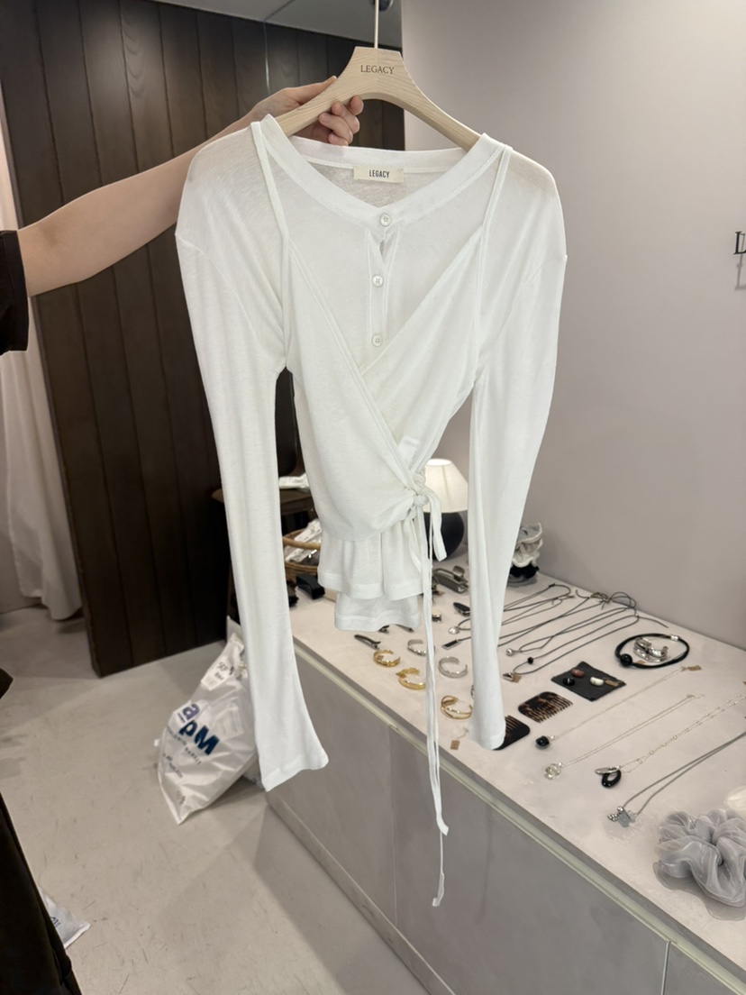 LEGACY韓國直郵女士新品休閑熱賣職業26春夏長袖T恤羊毛衫LEGACY長袖T恤圖色3