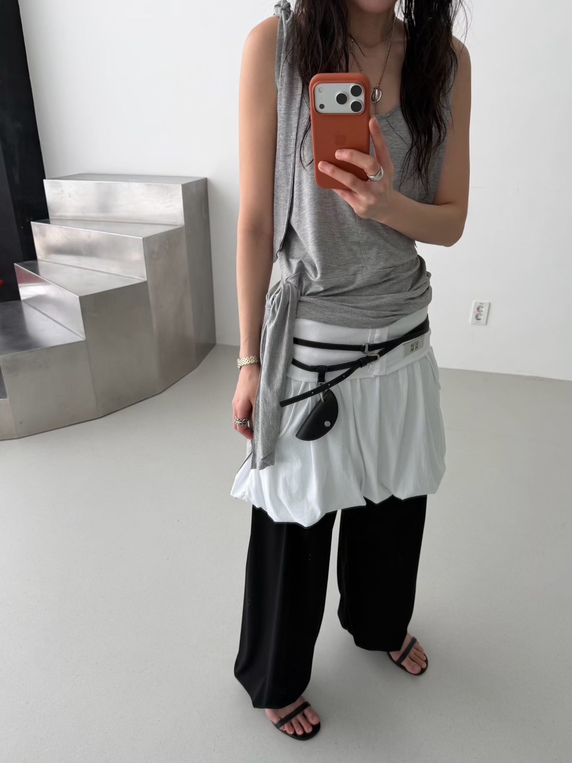 MINIMUZE韓國代購女裝新品人氣時尚休閑推薦熱賣吊帶背心MINIMUZE吊帶/背心