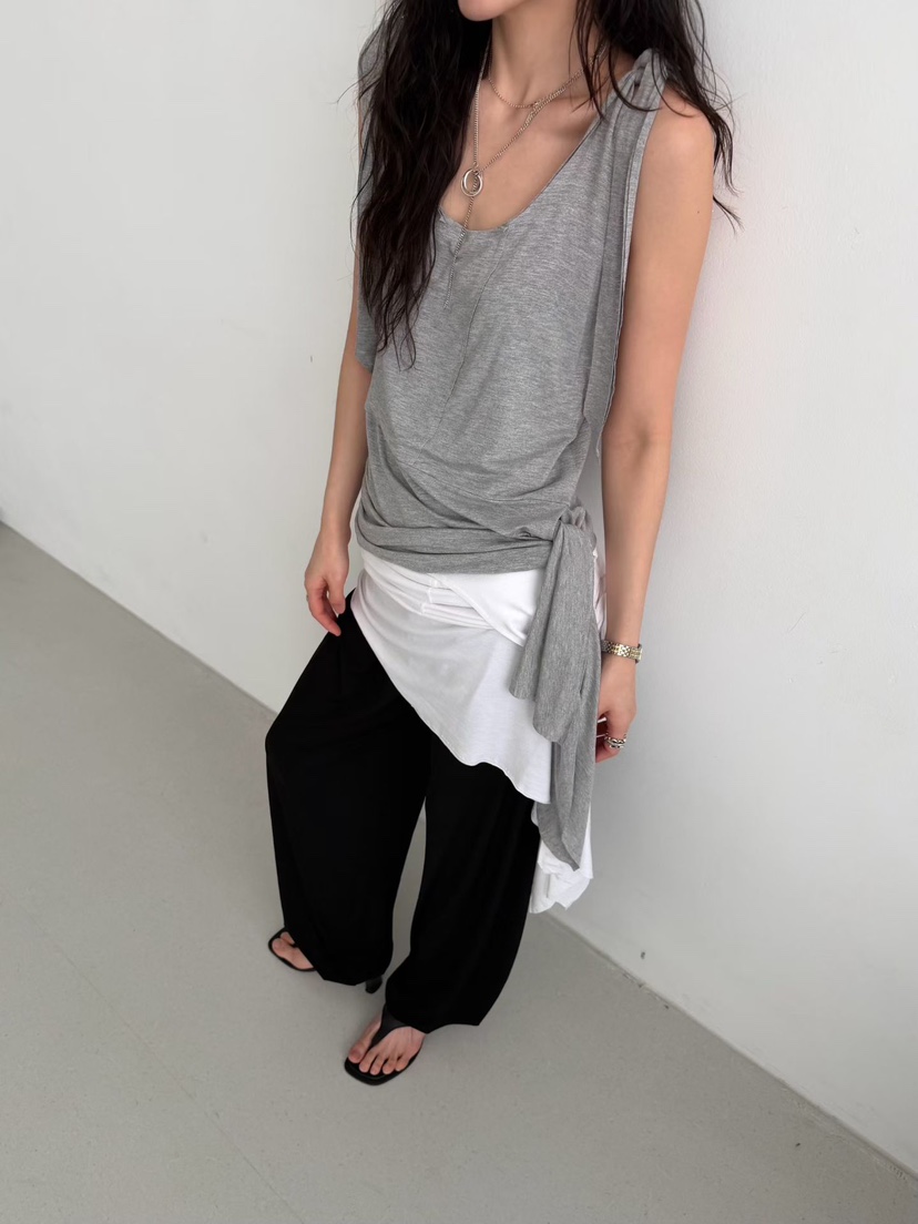 MINIMUZE韓國代購女裝新品人氣時尚休閑推薦熱賣吊帶背心MINIMUZE吊帶/背心