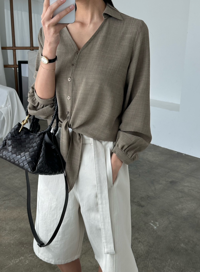 LE VASE韓國直郵實拍女士新品26春夏時尚熱賣襯衫蕾絲衫LE VASE襯衫/蕾絲衫