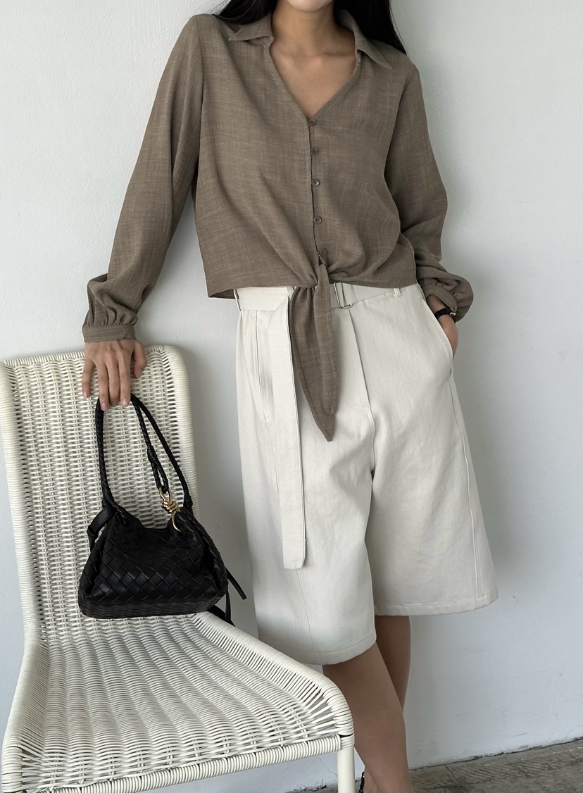 LE VASE韓國直郵實拍女士新品26春夏時尚熱賣襯衫蕾絲衫LE VASE襯衫/蕾絲衫圖色2