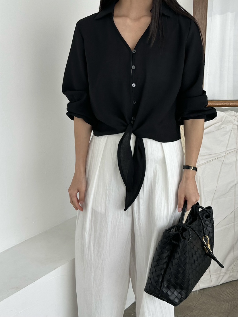 LE VASE韓國直郵實拍女士新品26春夏時尚熱賣襯衫蕾絲衫LE VASE襯衫/蕾絲衫圖色3