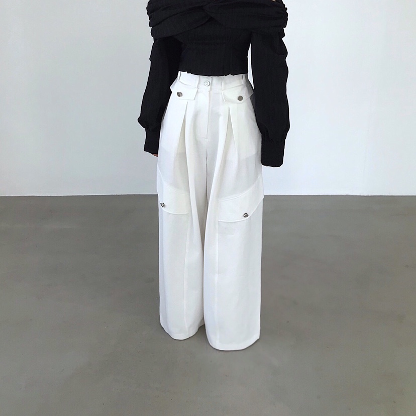 2TWO MOON韓國東大門直郵女裝新款推薦休閑人氣職業休閑褲2TWO MOON休閑褲