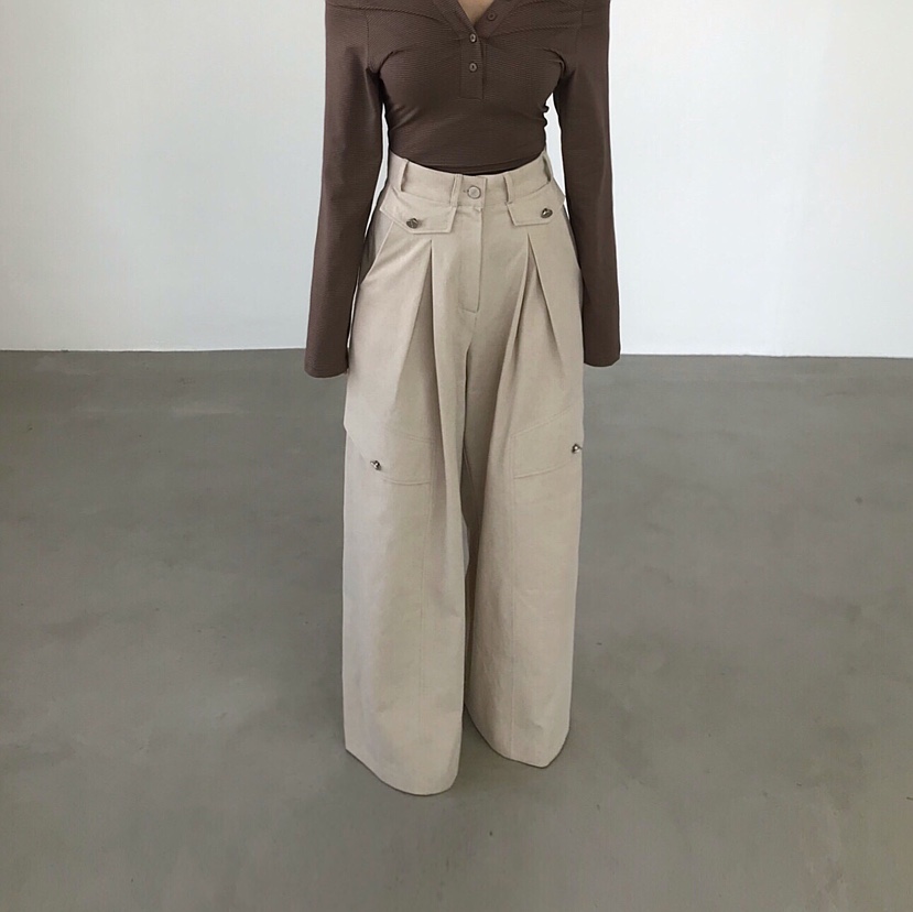 2TWO MOON韓國東大門直郵女裝新款推薦休閑人氣職業休閑褲2TWO MOON休閑褲圖色1