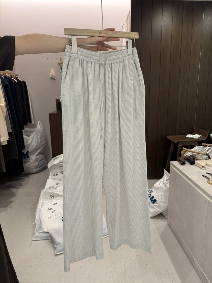 LEGACY韓國東大門直郵女士新品熱賣人氣休閑休閑褲棉布條紋LEGACY休閑褲圖色2