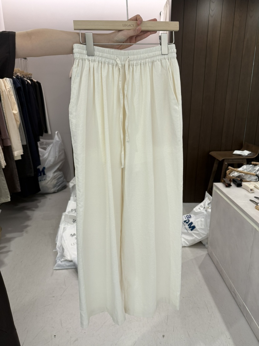 LEGACY韓國東大門直郵女士新品熱賣人氣休閑休閑褲棉布條紋LEGACY休閑褲圖色3