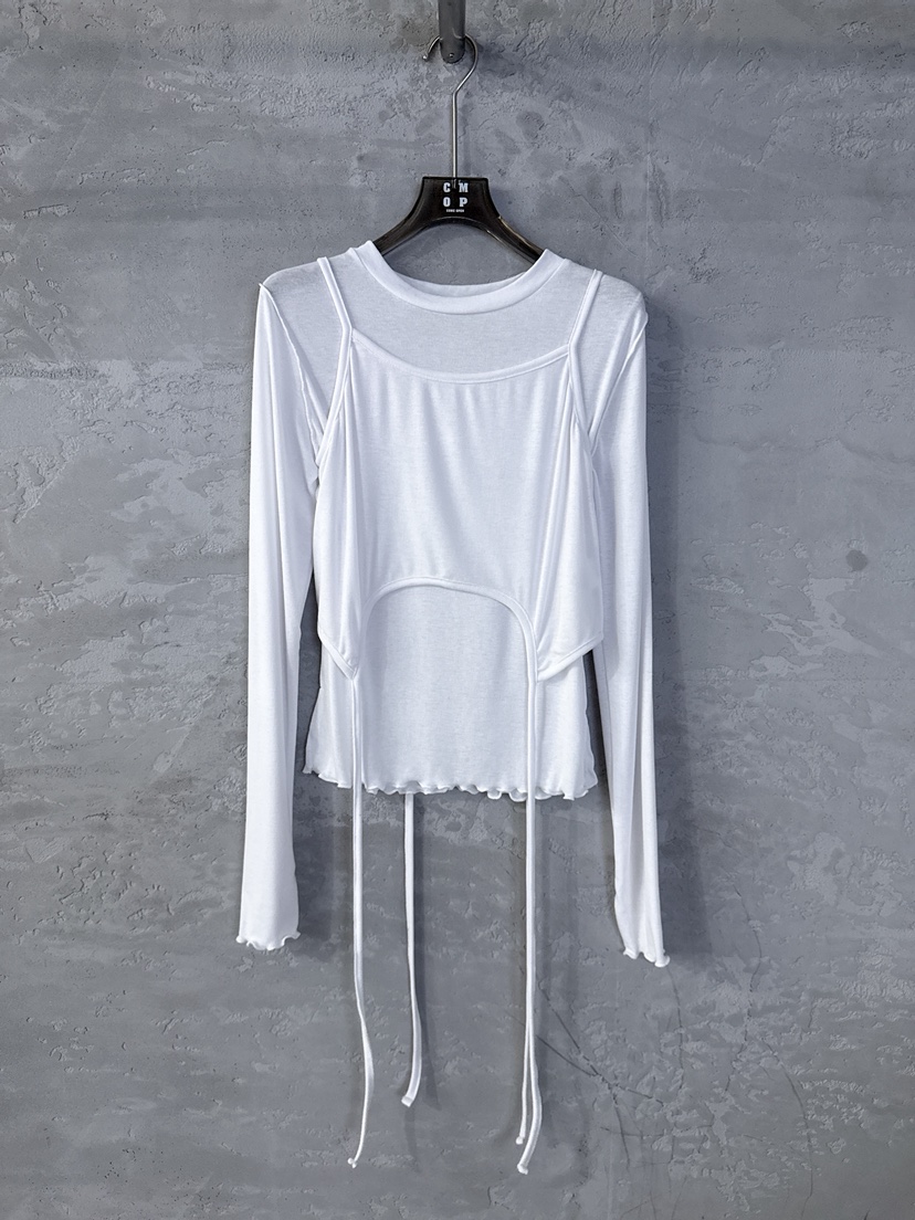 COME OPEN/HAPER韓國東大門代購女裝新款職業時尚長袖T恤COME OPEN/HAPER長袖T恤圖色1