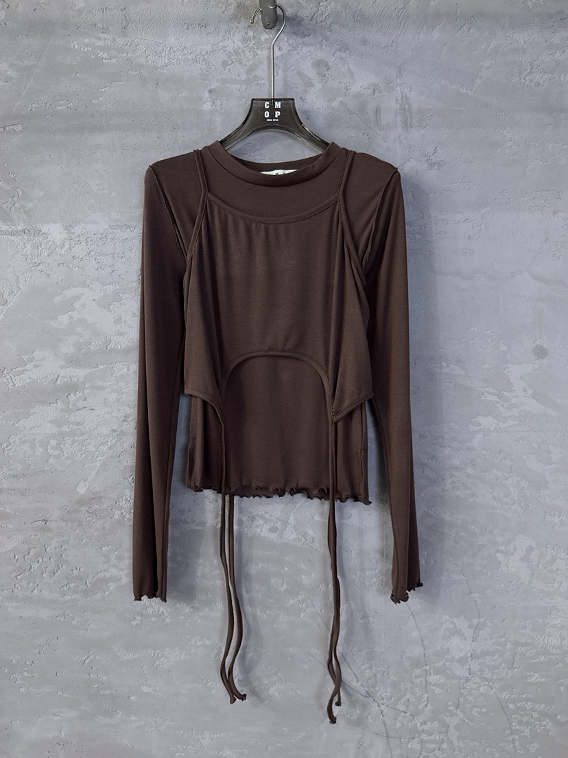 COME OPEN/HAPER韓國東大門代購女裝新款職業時尚長袖T恤COME OPEN/HAPER長袖T恤圖色2