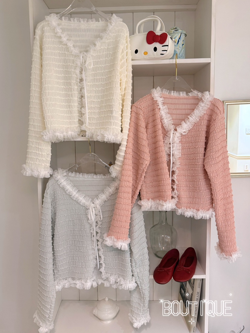 BOUTIQUE-L韓國代購女裝新款熱賣人氣休閑推薦襯衫蕾絲衫BOUTIQUE-L襯衫/蕾絲衫