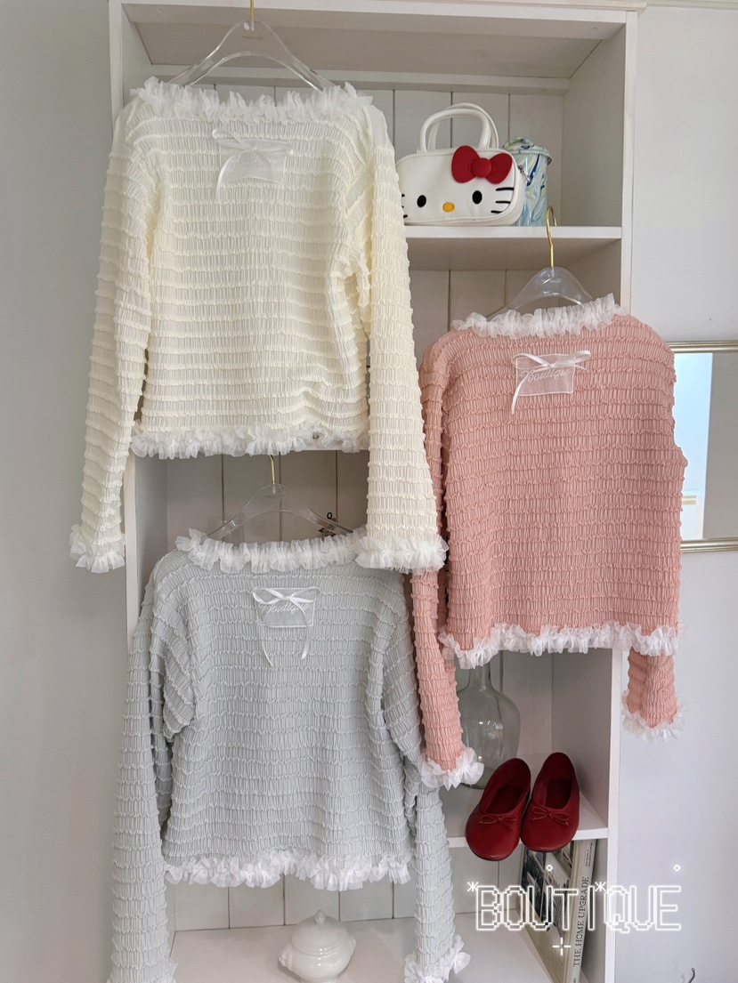 BOUTIQUE-L韓國代購女裝新款熱賣人氣休閑推薦襯衫蕾絲衫BOUTIQUE-L襯衫/蕾絲衫