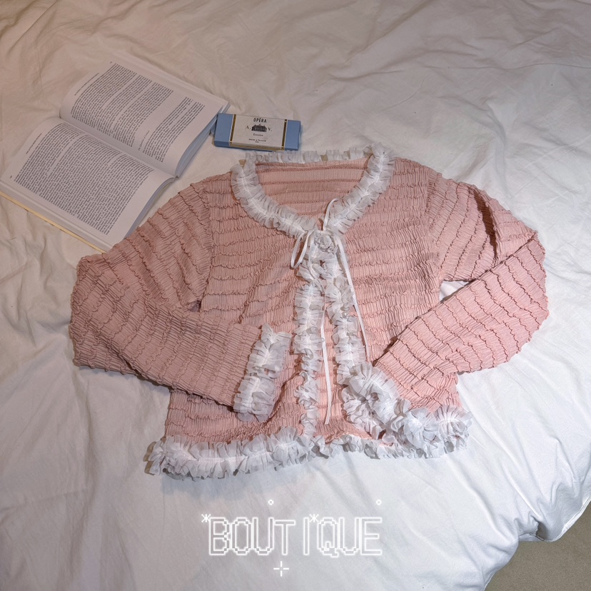 BOUTIQUE-L韓國代購女裝新款熱賣人氣休閑推薦襯衫蕾絲衫BOUTIQUE-L襯衫/蕾絲衫圖色2