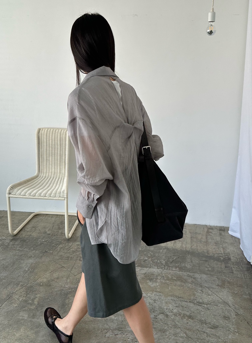 LE VASE韓國代購女裝新款熱賣休閑時尚26春夏襯衫蕾絲衫LE VASE襯衫/蕾絲衫