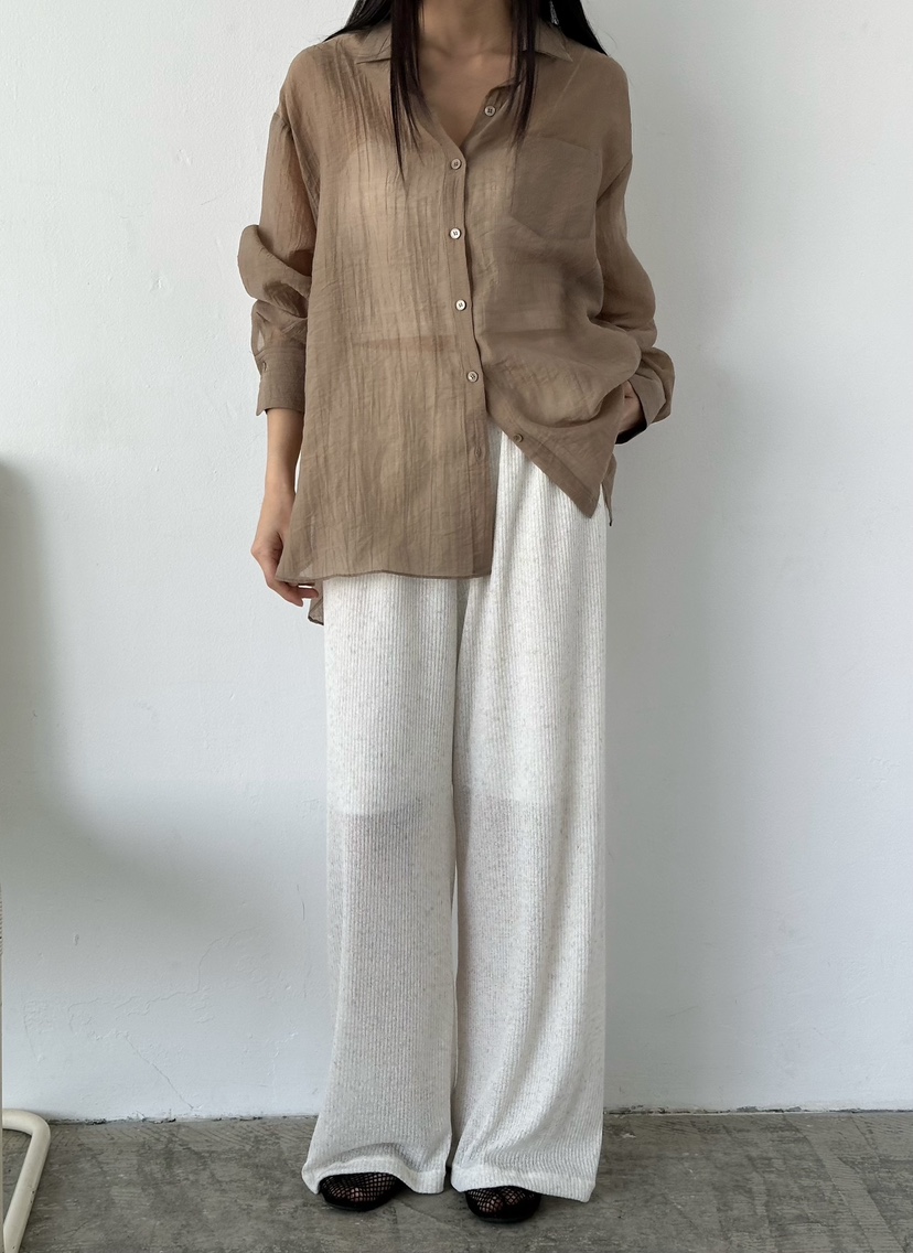 LE VASE韓國代購女裝新款熱賣休閑時尚26春夏襯衫蕾絲衫LE VASE襯衫/蕾絲衫