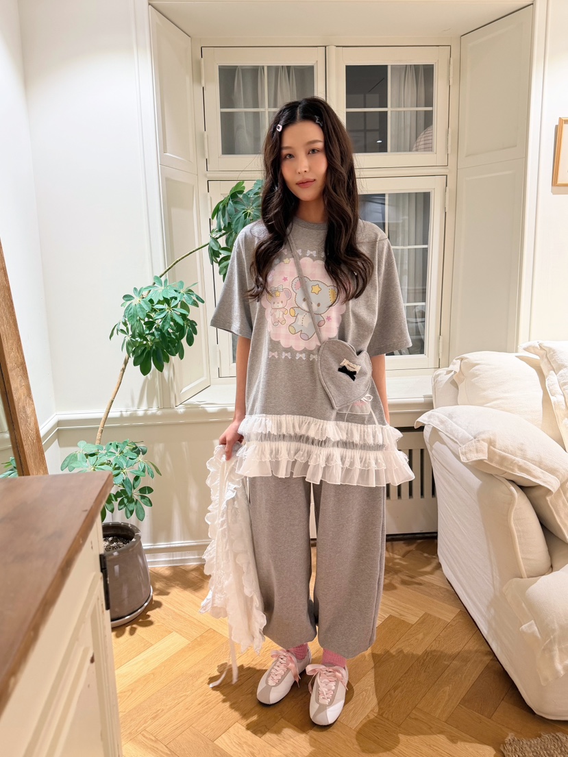 BOUTIQUE-L韓國直郵實拍女裝新款休閑推薦職業時尚人氣T恤BOUTIQUE-LT恤