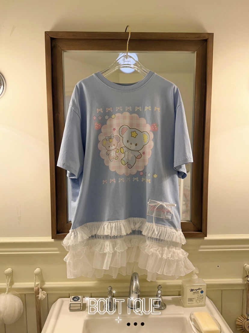 BOUTIQUE-L韓國直郵實拍女裝新款休閑推薦職業時尚人氣T恤BOUTIQUE-LT恤圖色1