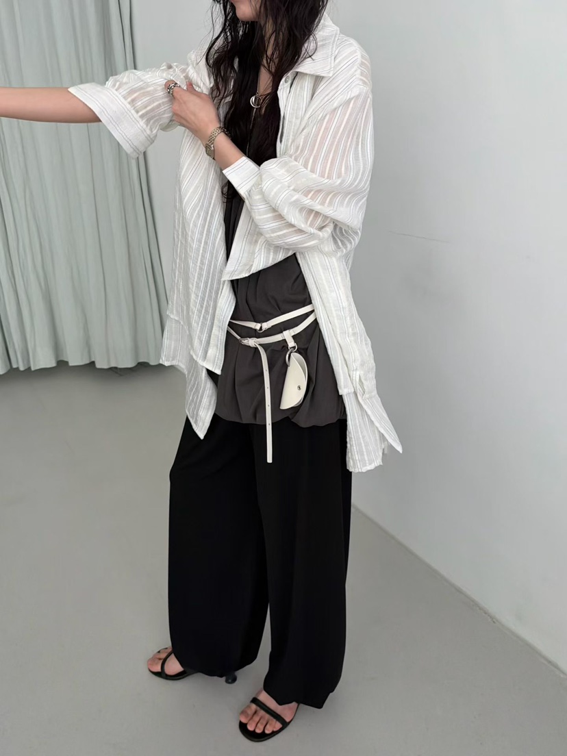 MINIMUZE韓國代購女士新款熱賣人氣26春夏時尚襯衫蕾絲衫MINIMUZE襯衫/蕾絲衫