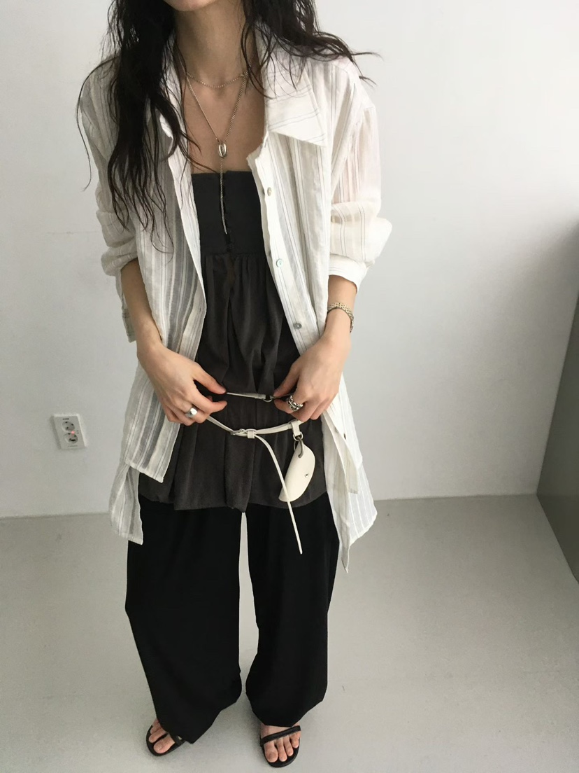 MINIMUZE韓國代購女士新款熱賣人氣26春夏時尚襯衫蕾絲衫MINIMUZE襯衫/蕾絲衫