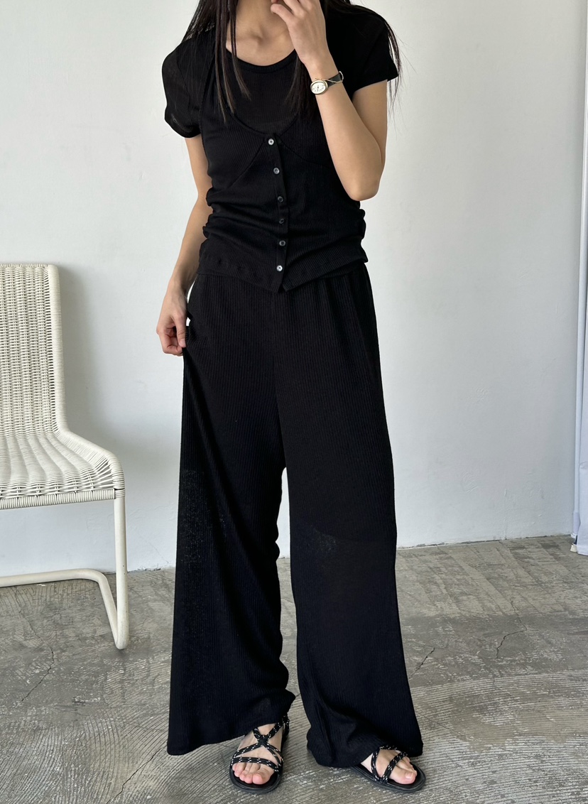 LE VASE韓國東大門代購女裝新品人氣26春夏休閑推薦休閑褲LE VASE休閑褲