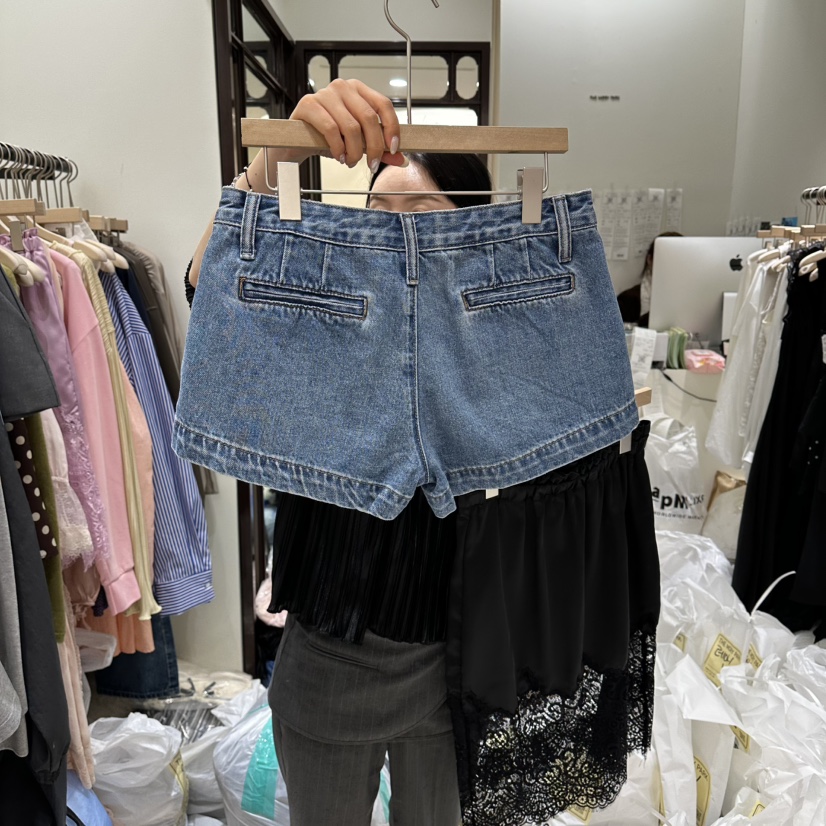 THEMORYPARK韓國東大門直郵女裝新款職業26春夏短褲不含腰帶THE MORY PARK短褲