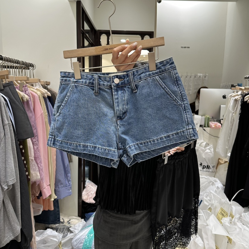 THEMORYPARK韓國東大門直郵女裝新款職業26春夏短褲不含腰帶THE MORY PARK短褲圖色1