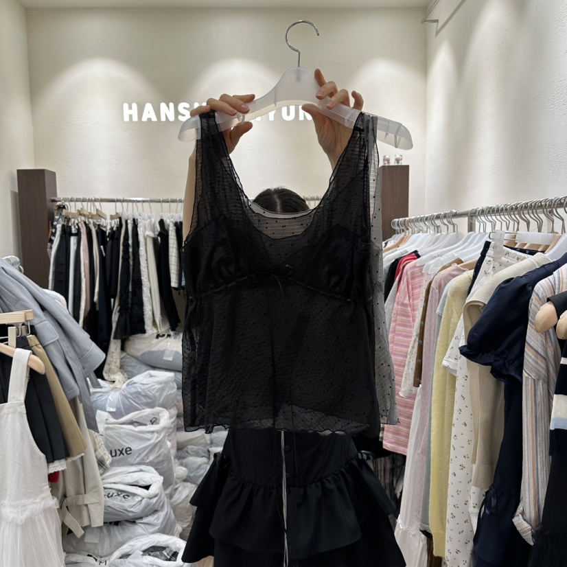 HANSUNGHYUN韓國東大門直郵女裝新款休閑推薦職業吊帶背心HANSUNGHYUN吊帶/背心圖色3