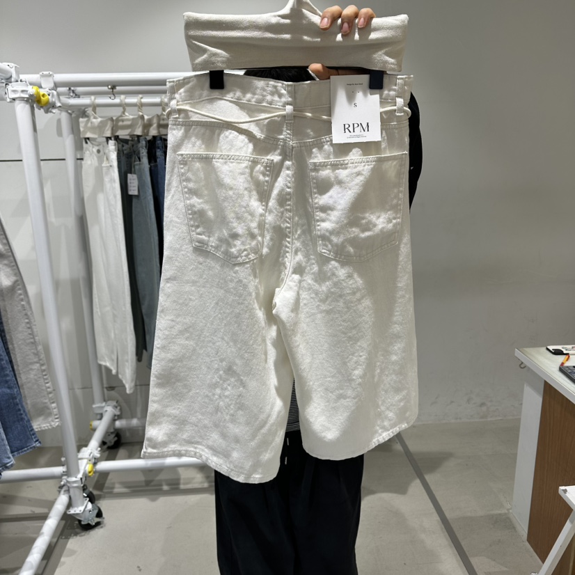 RPM/OVMUTE韓國直郵實拍女士新款職業熱賣26春夏短褲含腰繩RPM/OVMUTE短褲