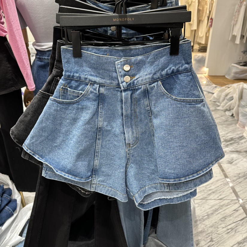 MONOPOLY韓國直郵實拍女裝新款推薦人氣26春夏時尚休閑短褲MONO_POLY短褲圖色1