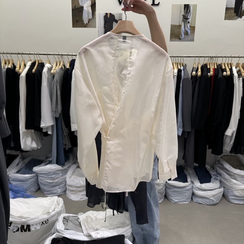 VIVEL韓國東大門直郵女裝新款推薦人氣休閑26春夏襯衫蕾絲衫VIVEL襯衫/蕾絲衫