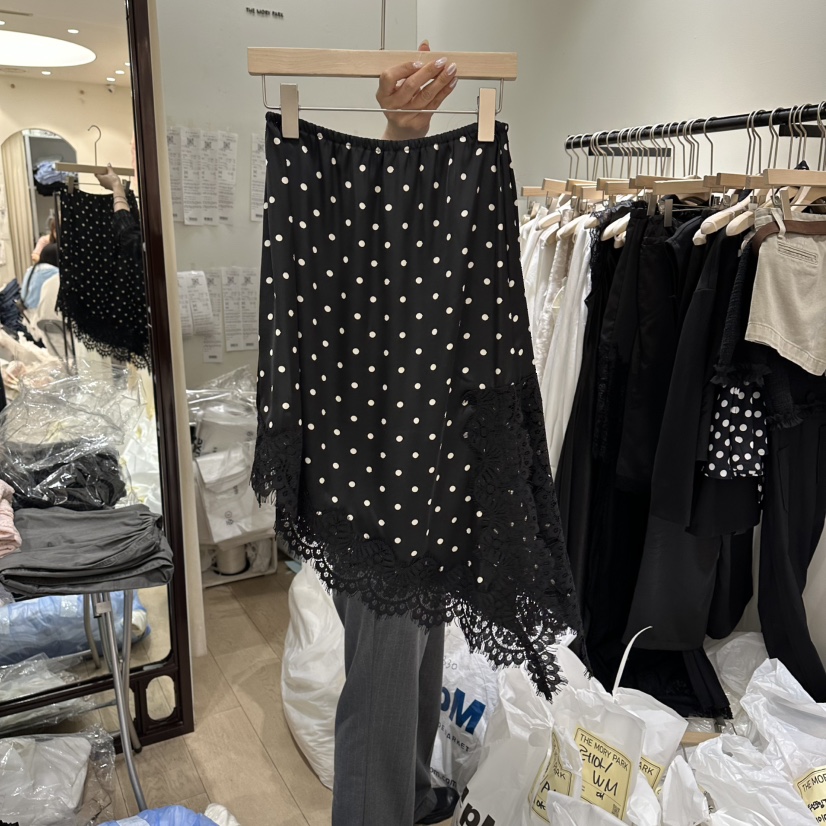 THEMORYPARK韓國代購女士新款休閑時尚半身裙中短裙不對稱THE MORY PARK半身裙/中短裙