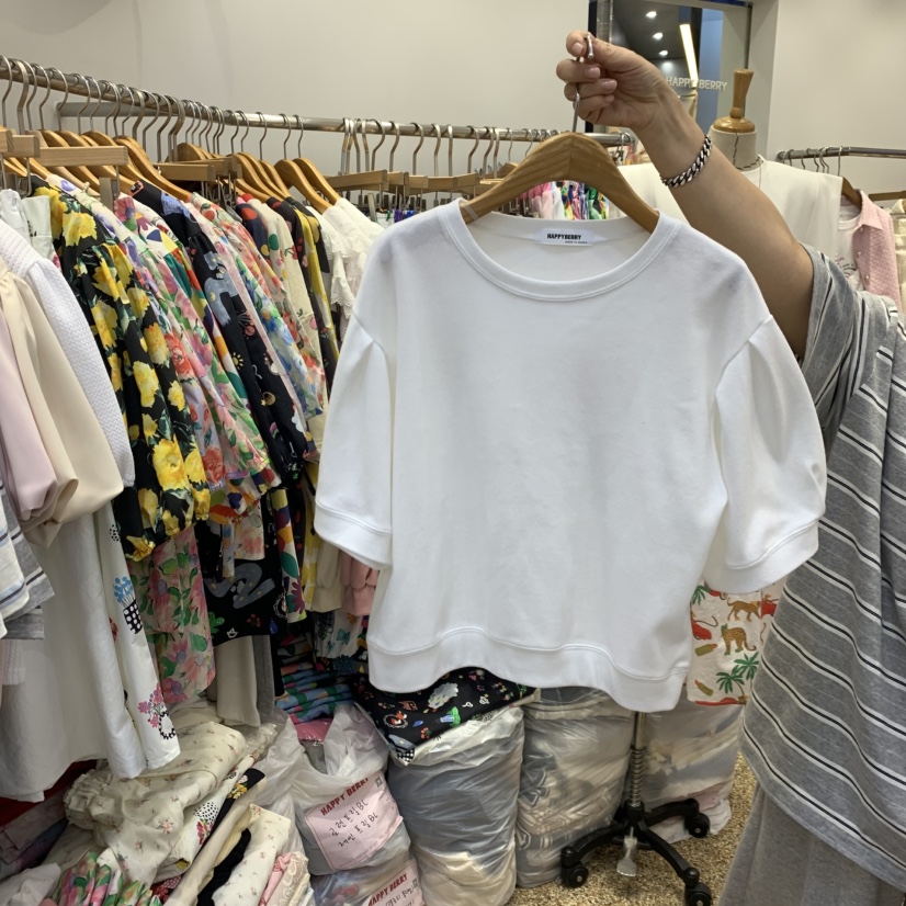 HAPPYBERRY韓國東大門代購女士新款熱賣時尚26春夏T恤不含裙HAPPYBERRYT恤圖色1
