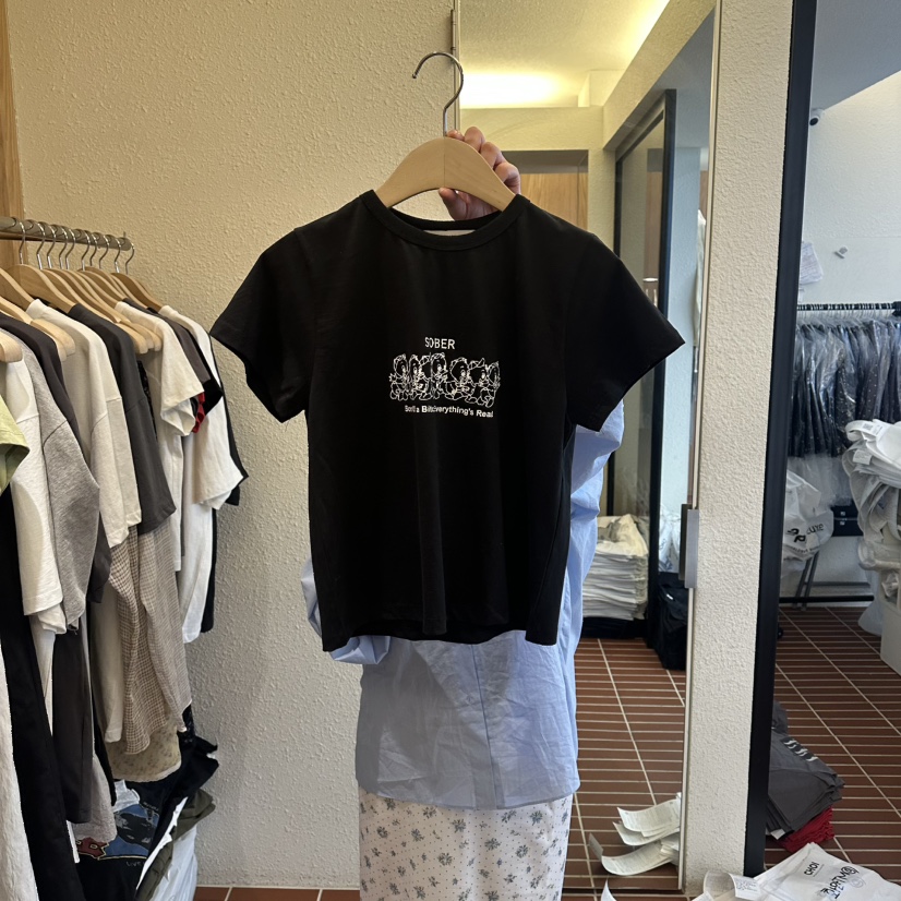 CHOI-L韓國東大門直郵女士新款推薦26春夏休閑時尚人氣T恤CHOIT恤圖色4