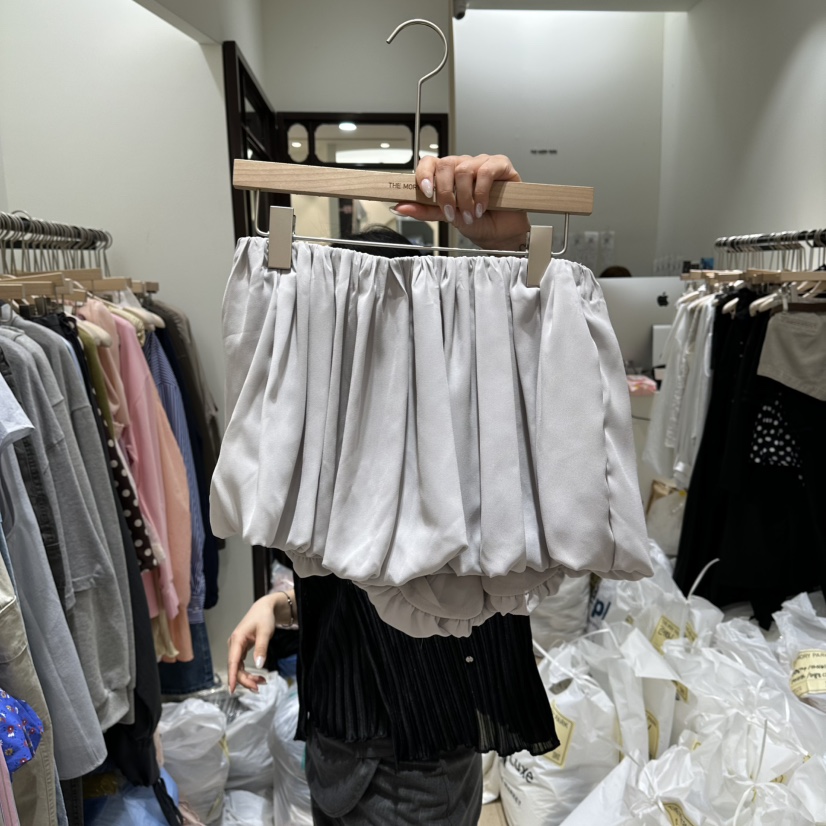 THEMORYPARK韓國代購女士新品熱賣26春夏人氣休閑短褲雪紡THE MORY PARK短褲圖色1