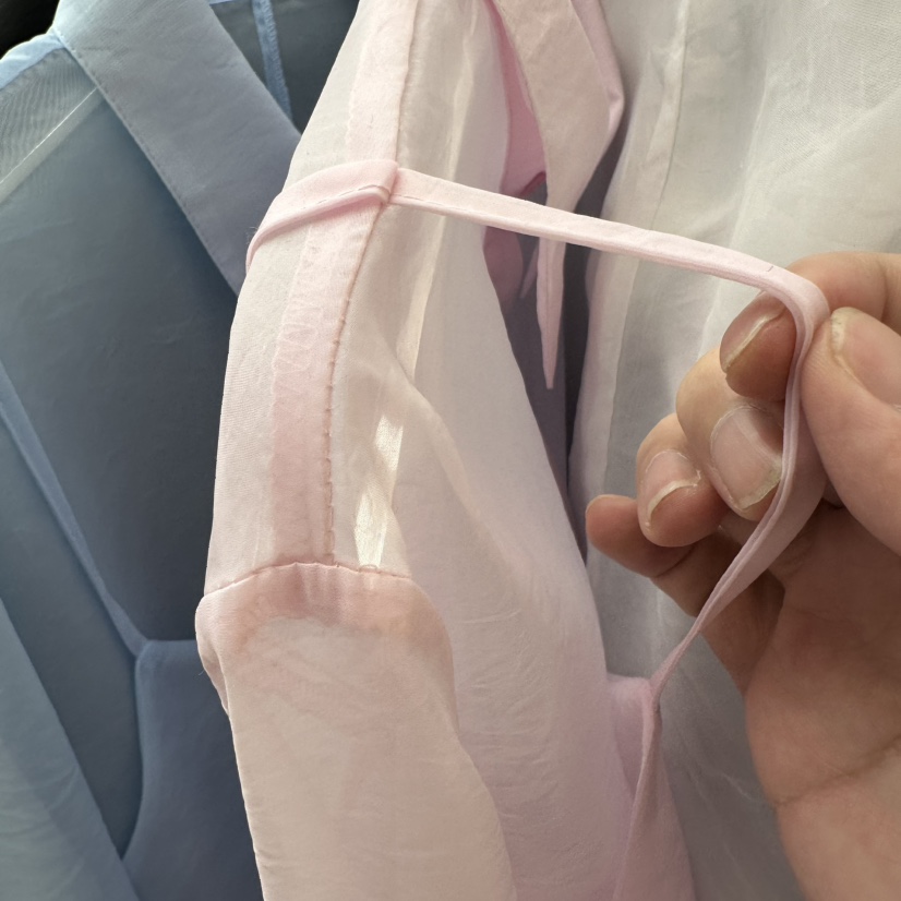 MADCITY/SAGAFURS韓國直郵實拍女裝新款職業襯衫蕾絲衫透明雙層MADCITY/SAGAFURS襯衫/蕾絲衫