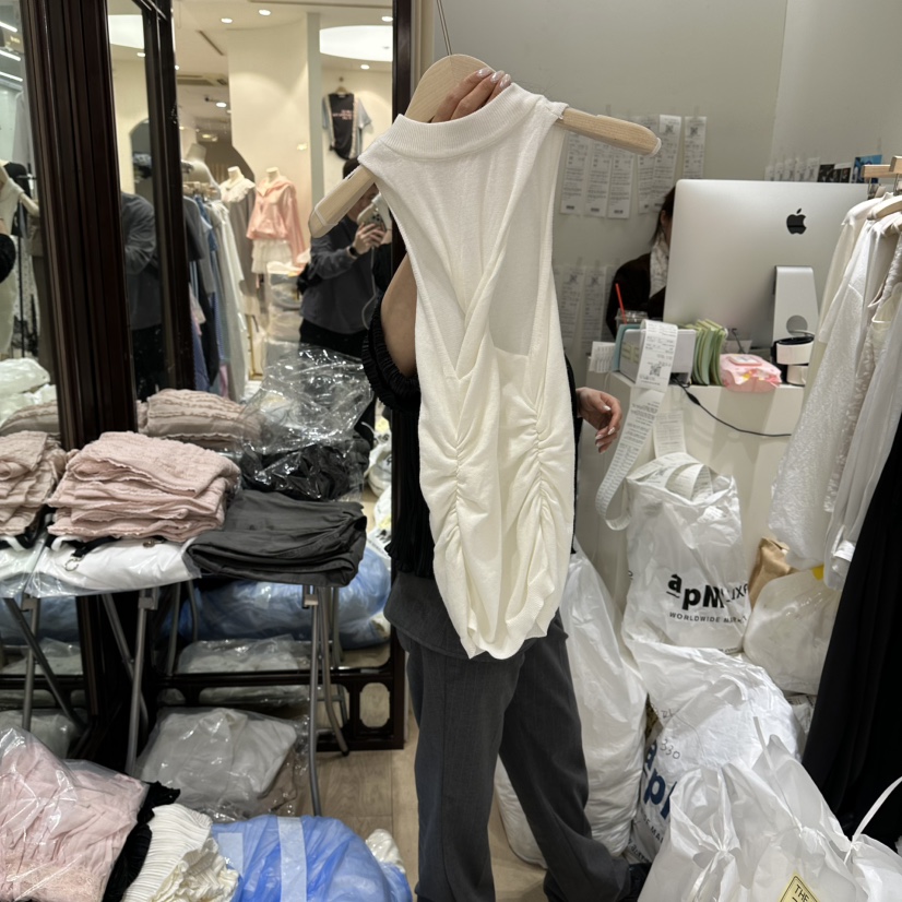 THEMORYPARK韓國東大門直郵女裝新品時尚人氣休閑吊帶背心THE MORY PARK吊帶/背心